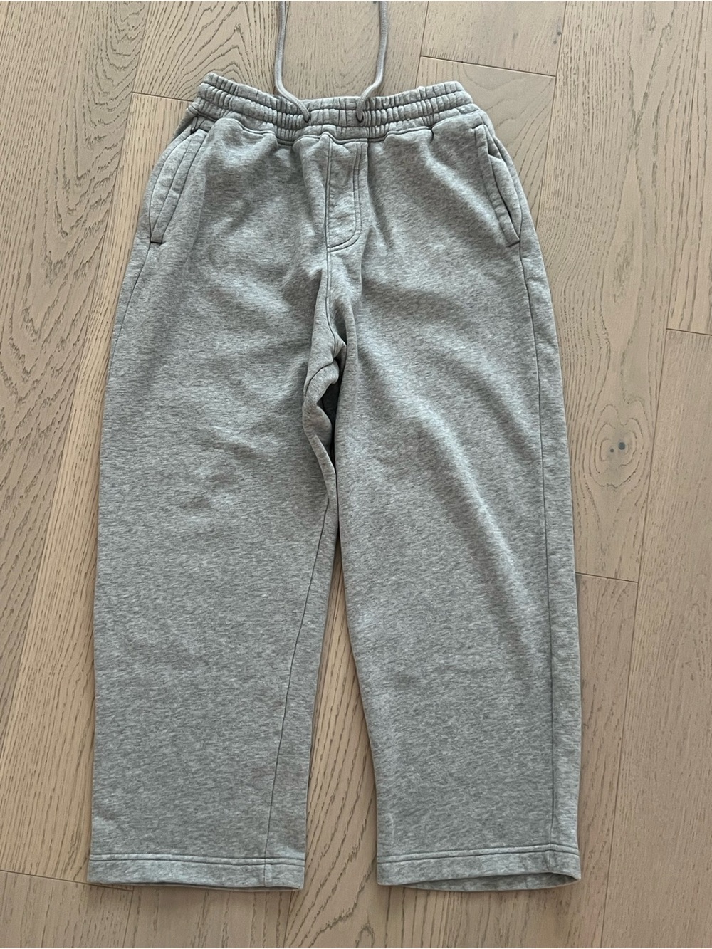 Hollister Heather Gray Kids Sweatpants with Drawstring